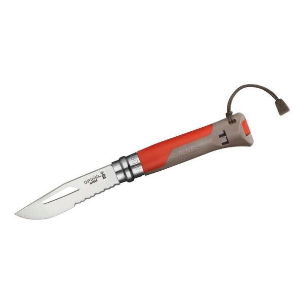 Opinel Taschenmesser No 08 OUTDOOR Earth rot rostfrei