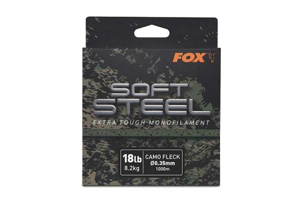 Fox Soft Steel Fleck Camo Mono 0,35mm 18lb 8,2kg 1000m