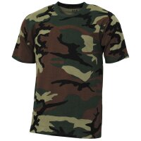 MFH US T-Shirt "Streetstyle" woodland Gr.S