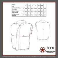 MFH Outdoor Weste schwere Ausführung schwarz Gr.XL