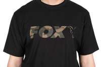 Fox Black / Camo Logo T-Shirt SMALL