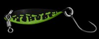 Fishing Tackle Max Spoon Wob 3,2 g chartreuse-schwarz m. Glitter / schwarz m. Glitter